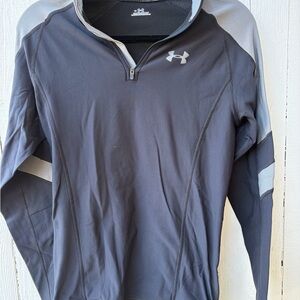 Under Armour wo Black & Gray Quarter-Zip Performance Jacket